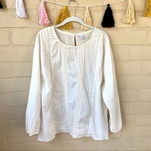 Old Navy Cotton Victorian Style Top XXL